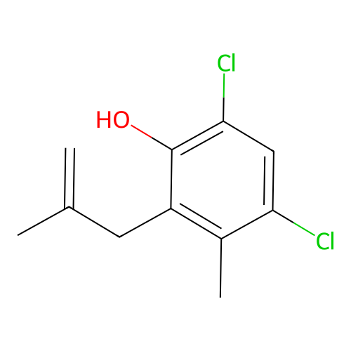 4,6-Dichloro-3-methyl-2-(2-methylprop-2-en-1-yl)phenol structure