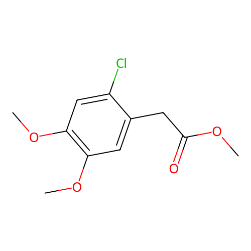 Methyl 2-(2-chloro-4,5-dimethoxyphenyl)acetate structure