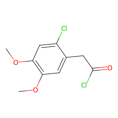 (2-Chloro-4,5-dimethoxyphenyl)acetyl chloride structure