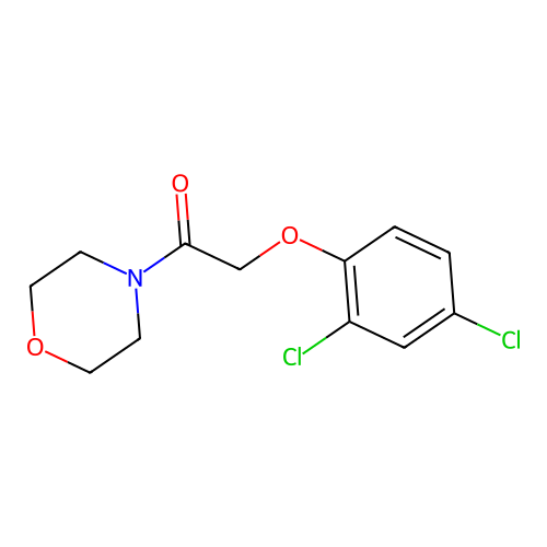 2-(2,4-Dichlorophenoxy)-1-morpholin-4-ylethanone structure