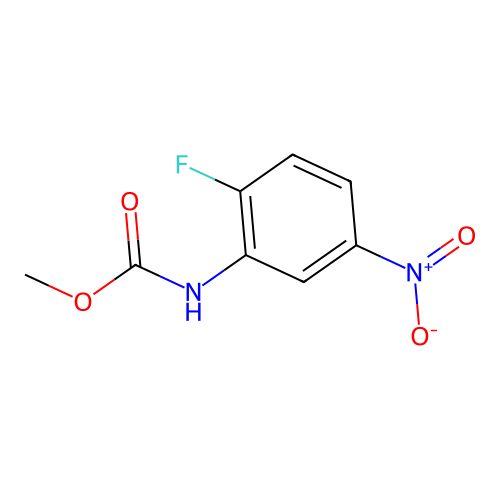 Methyl 2-fluoro-5-nitrophenylcarbamate structure
