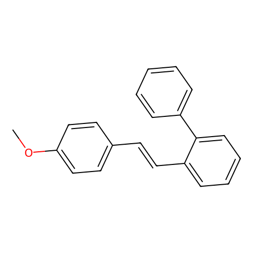 2-[2-(4-Methoxyphenyl)vinyl]-1,1'-biphenyl structure