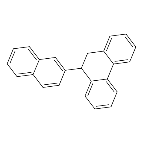 9-Naphthalen-2-yl-9,10-dihydrophenanthrene structure