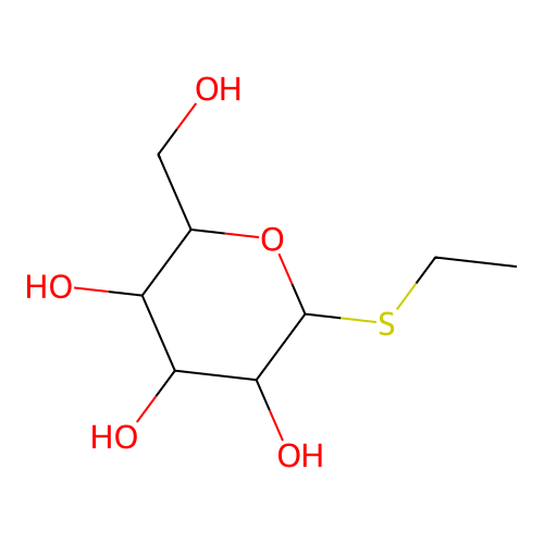 Ethyl 1-thiohexopyranoside structure
