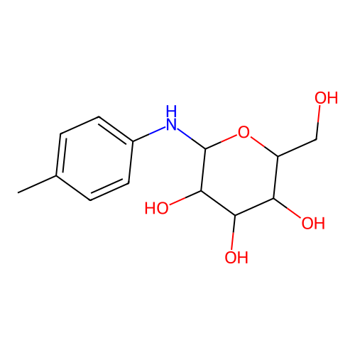 N-(4-Methylphenyl)hexopyranosylamine structure