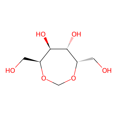 (4S,5S,6S,7S)-4,7-bis(hydroxymethyl)-1,3-dioxepane-5,6-diol structure