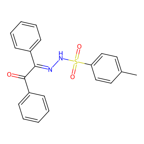 4-methyl-N-[(E)-(2-oxo-1,2-diphenylethylidene)amino]benzenesulfonamide structure