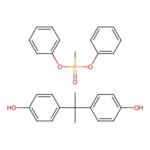 Diphenyl methylphosphonate--4,4'-(propane-2,2-diyl)diphenol (1/1) structure