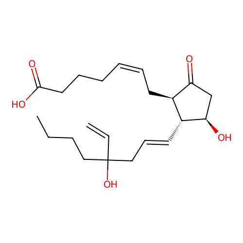 15-Deoxy-16-hydroxy-16-vinylprostaglandin E2 structure