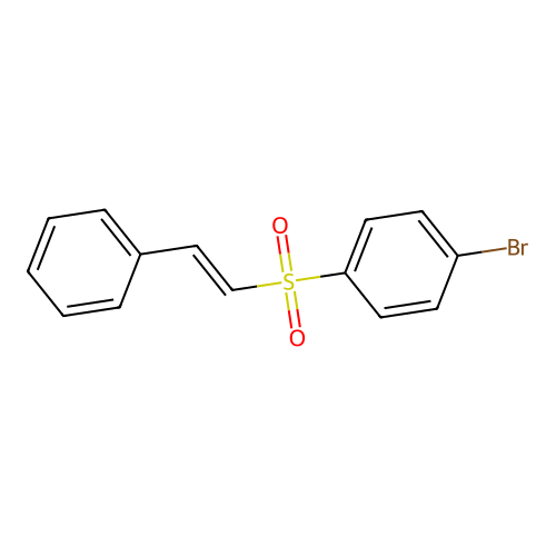 p-Bromophenyl styryl sulfone structure