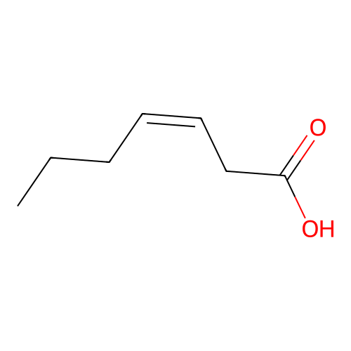 3-庚烯酸 structure