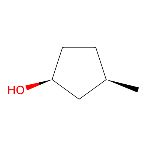 Cyclopentanol, 3-methyl-, cis- structure