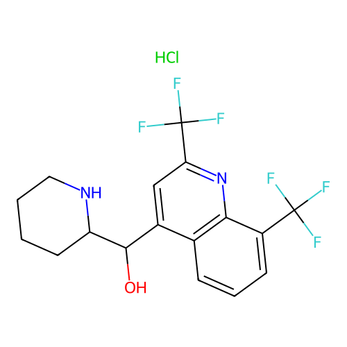 Mefloquine hydrochloride structure