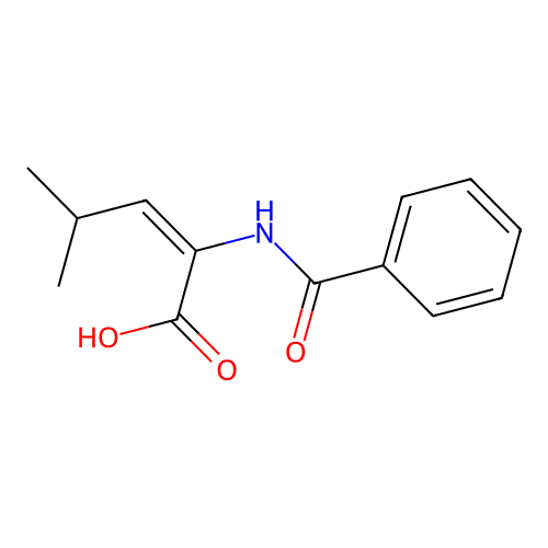 2-Pentenoic acid, 2-(benzoylamino)-4-methyl-, (Z)- structure