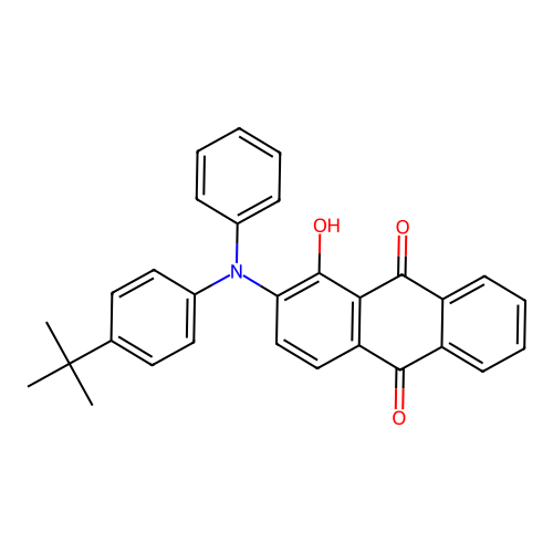 2-[(4-Tert-butylphenyl)(phenyl)amino]-1-hydroxyanthracene-9,10-dione structure