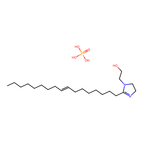 1H-Imidazole-1-ethanol, 2-(8-heptadecen-1-yl)-4,5-dihydro-, phosphate (1:?) structure