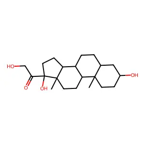 Tetrahydro-11-deoxycortisol structure