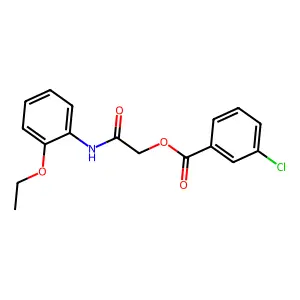 2-(2-Ethoxyanilino)-2-oxoethyl 3-chlorobenzoate structure