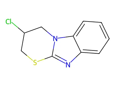 3-chloro-3,4-dihydro-2H-[1,3]thiazino[3,2-a]benzimidazole structure