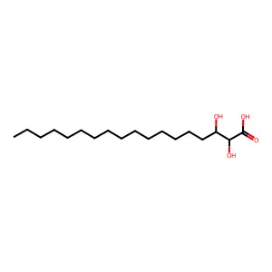 2,3-Dihydroxyoctadecanoic acid structure