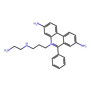 Phenanthridinium, 3,8-diamino-5-(3-((2-aminoethyl)amino)propyl)-6-phenyl- structure