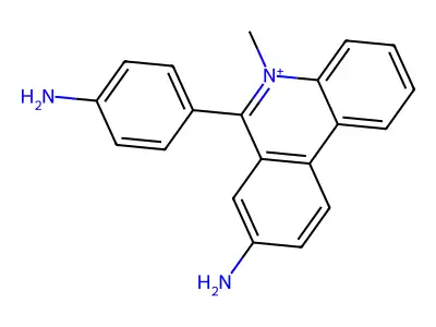Phenanthridinium, 8-amino-6-(4-aminophenyl)-5-methyl- structure