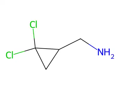(2,2-Dichlorocyclopropyl)methanamine structure