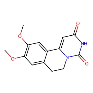 2-hydroxy-9,10-dimethoxy-6,7-dihydro-4H-pyrimido[6,1-a]isoquinolin-4-one structure