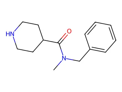N-benzyl-N-methylpiperidine-4-carboxamide structure