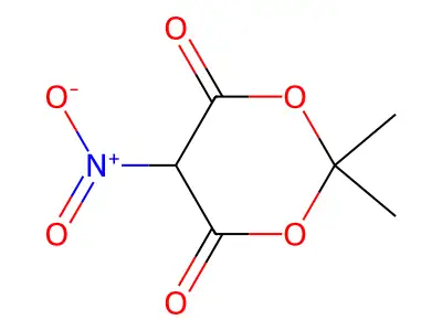 2,2-Dimethyl-5-nitro-1,3-dioxane-4,6-dione structure