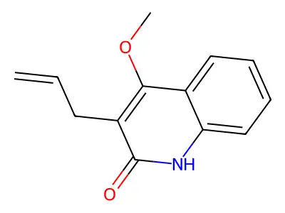 4-methoxy-3-prop-2-enyl-1H-quinolin-2-one structure