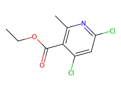 Ethyl 4,6-dichloro-2-methylnicotinate structure