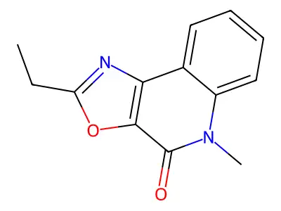 2-Ethyl-5-methyl[1,3]oxazolo[5,4-c]quinolin-4(5H)-one structure