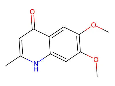 6,7-dimethoxy-2-methyl-1H-quinolin-4-one structure