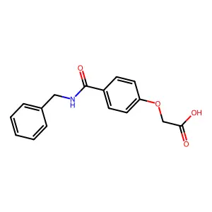 2-[4-(benzylcarbamoyl)phenoxy]acetic Acid structure
