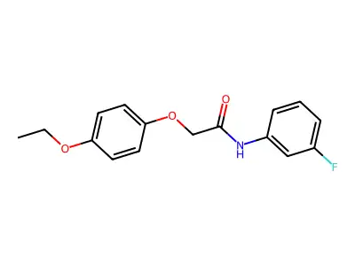2-(4-ethoxyphenoxy)-N-(3-fluorophenyl)acetamide structure