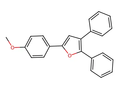 5-(4-Methoxyphenyl)-2,3-diphenylfuran structure