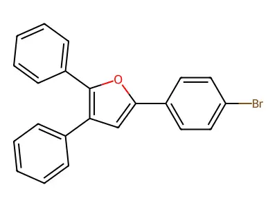 5-(4-Bromophenyl)-2,3-diphenylfuran structure