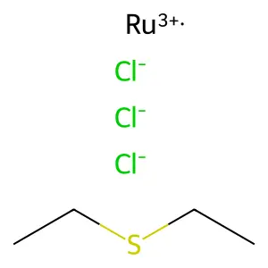 Ruthenium, trichloro(1,1'-thiobis(ethane))- structure