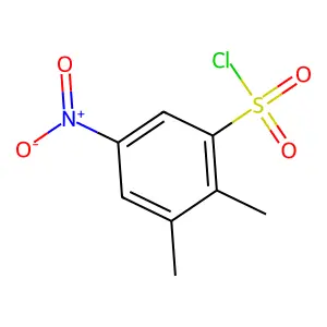 2,3-二甲基-5-硝基苯磺酰氯 structure