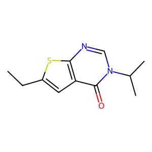 6-Ethyl-3-isopropylthieno[2,3-d]pyrimidin-4(3H)-one structure