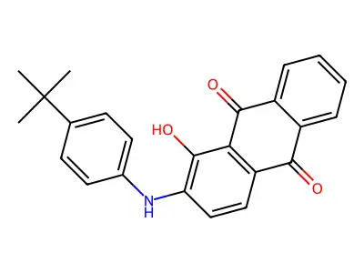 2-(4-Tert-butylanilino)-1-hydroxyanthracene-9,10-dione structure