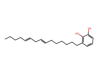 3-Pentadeca-7,10-dienylbenzene-1,2-diol structure