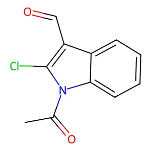 1-Acetyl-2-chloroindole-3-carbaldehyde structure