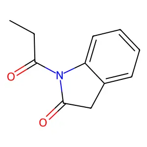 1-propanoyl-3H-indol-2-one structure
