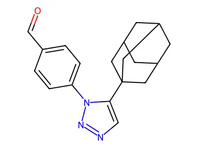 4-[5-(1-Adamantyl)triazol-1-yl]benzaldehyde structure