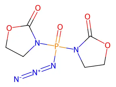 Phosphinic azide, bis(2-oxo-3-oxazolidinyl)- structure