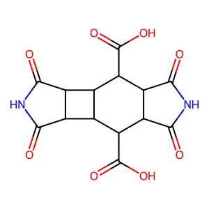 1,3,5,7-tetraoxo-tetradecahydro-pyrrolo[3',4':3,4]cyclobuta[ structure
