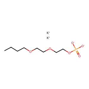 ethanol, 2-(2-butoxyethoxy)-, phosphate, potassium salt structure