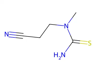 1-(2-Cyanoethyl)-1-methylthiourea structure